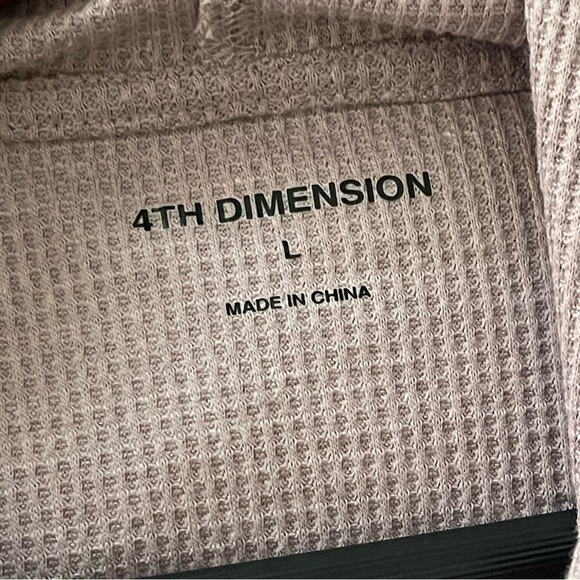 4th Dimension men emoji melting happy face sweatshirt hoddie L NWT - Picture 11 of 11